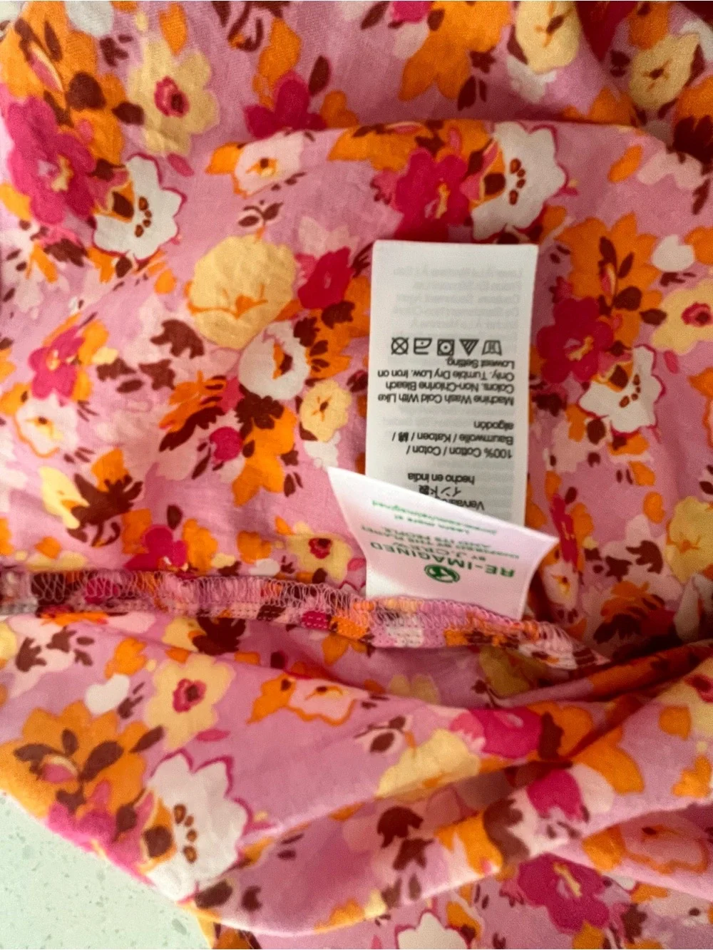 J. Crew Pink Floral Cotton Voile Blouse with Lace Insets